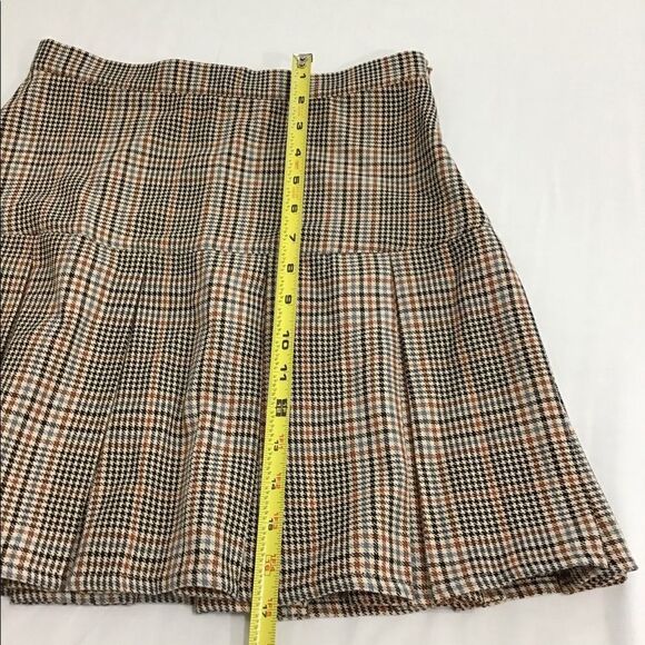 BB Dakota by Steve Madden Brown  Check The Time Mini Skirt New Size 2 - Picture 8 of 10